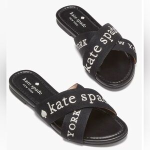 Kate Spade Black Piper Slide